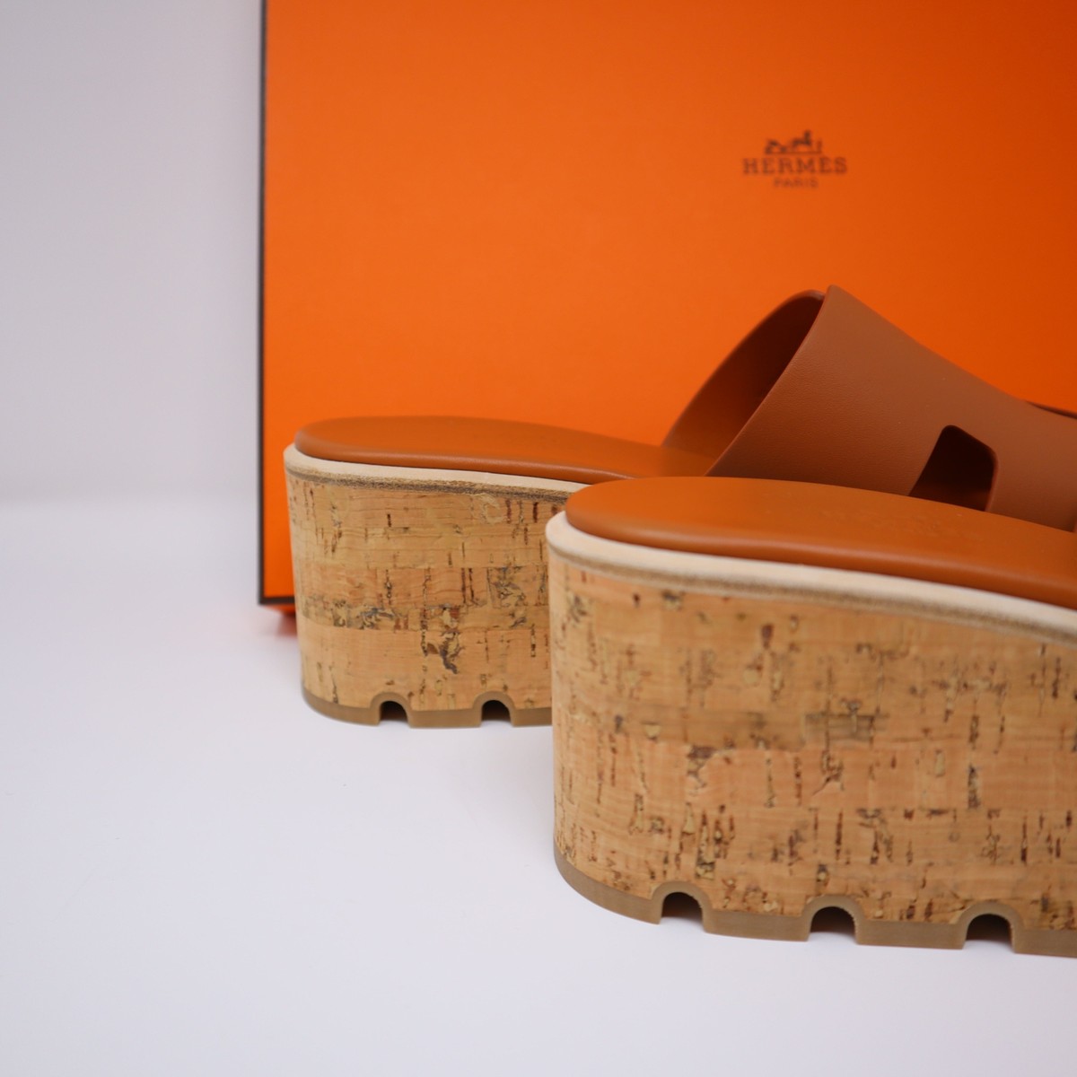 39 HERMES Eze 30 sandal ORAN Gold H Cut Out | eBay