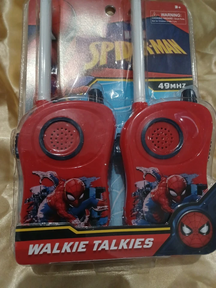 Walkie Talkies Marvel Spider-Man 2020 49 MHz 100 a 120 pies nuevo sellado Foto 4 de 4