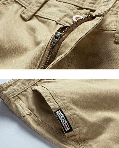 Men's Cotton Cargo Shorts Lounge Summer Flat Front Shorts Casual Half Pants - Picture 10 of 18