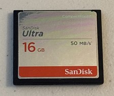 Sandisk Ultra 16GB, 50 MB/s CompactFlash Memory Card Tested