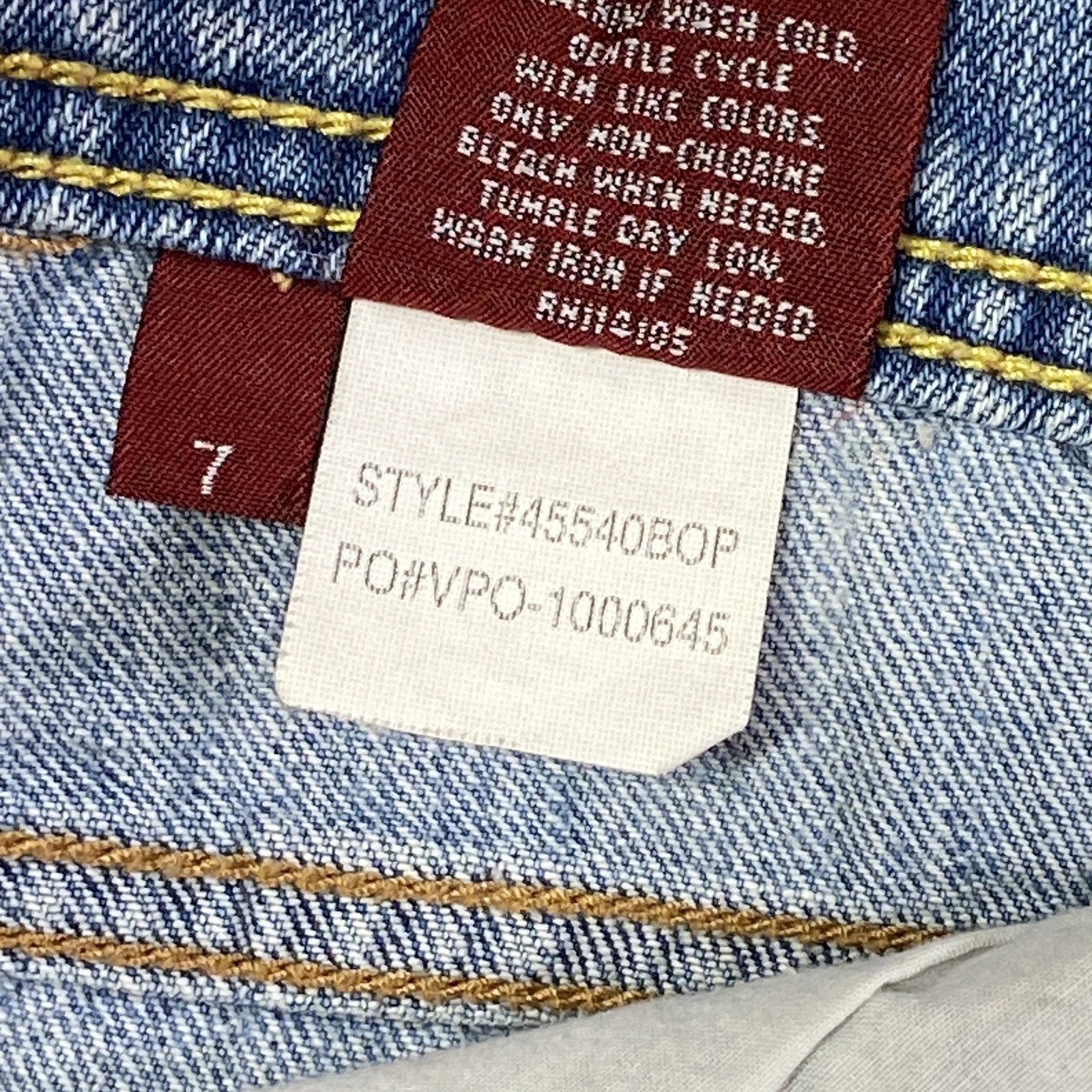 Bongo Denim Shorts Womens 7 Distressed Cutoff High Rise Button Fly Vintage Style