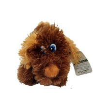 Toy Factory Brown Puppy Dog Plush 9" Fluffy Laying Down
