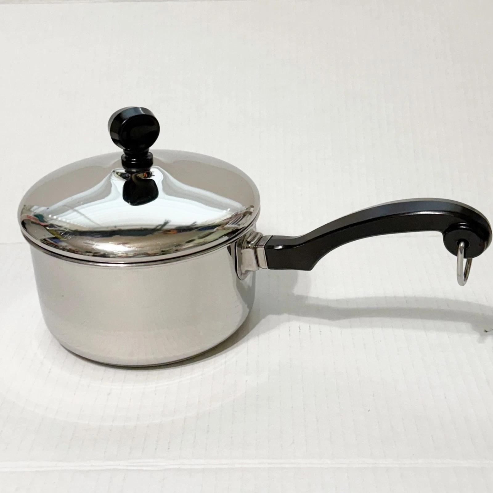 Vtg Farberware 1qt Quart Sauce Pan Pot Lid Aluminum Clad Stainless Steel USA