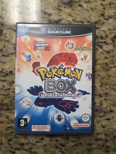 POKEMON BOX Ruby & Sapphire Nintendo Gamecube  PAL UK VERSION Excellent Disc