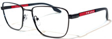 PRADA schwarzes Unisex Brillengestell VPS 500 1AB-1O1 55/18-140 made in Italy