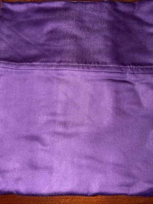 1 Pair Pillowcases STANDARD Mason Collection 800TC Sateen Cotton Blend Purple