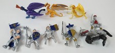 Safari Ltd Miniature Medieval Knights Horse Dragon Lot of 9 Figures