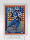 JAHMYR GIBBS 2025 TOPPS CHROME ORANGE GEOMETRIC REFRACTOR AUTO /25 LIONS Q4354