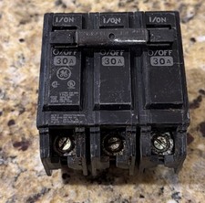 GE THQB32030 COMMERCIAL BOLT ON 3-POLE 30 AMP CIRCUIT BREAKER