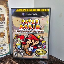 Paper Mario The Thousand-Year Door Nintendo GameCube Players Choice CIB DOL-G8ME