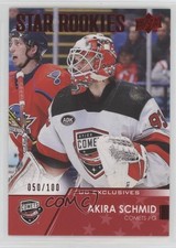 2021-22 Upper Deck AHL Star Rookies Exclusives 50/100 Akira Schmid #143 0b02