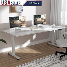 Electric Adjustable Standing Desk Ergonomic Memory Presets Cable Management New