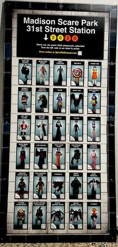 Spirit Halloween 2025 ISE Animatronic Banner Sign QR Codes In Store ...