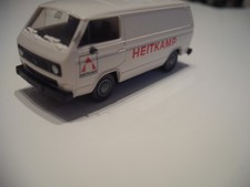 Roco Volkswagen VW T 3 Bus Kastenwagen " Heitkamp " weiß   1:87 HO