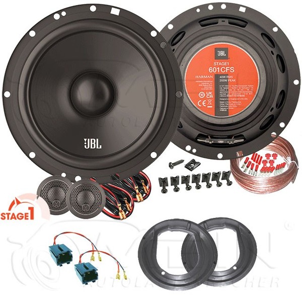 JBL BY Harman Lautsprecher FüR Peugeot 306 1993-2002 Front TüR 2-Wege 200W #Blkw-image