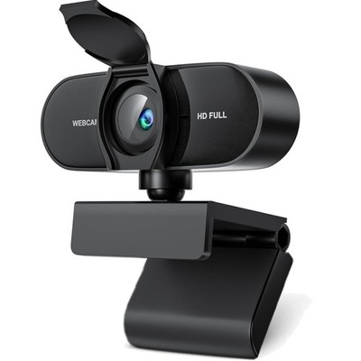 Full HD Webcam, 1080P Webcam mit Mics Geräuschunterdrückung, USB Webcam Autof...