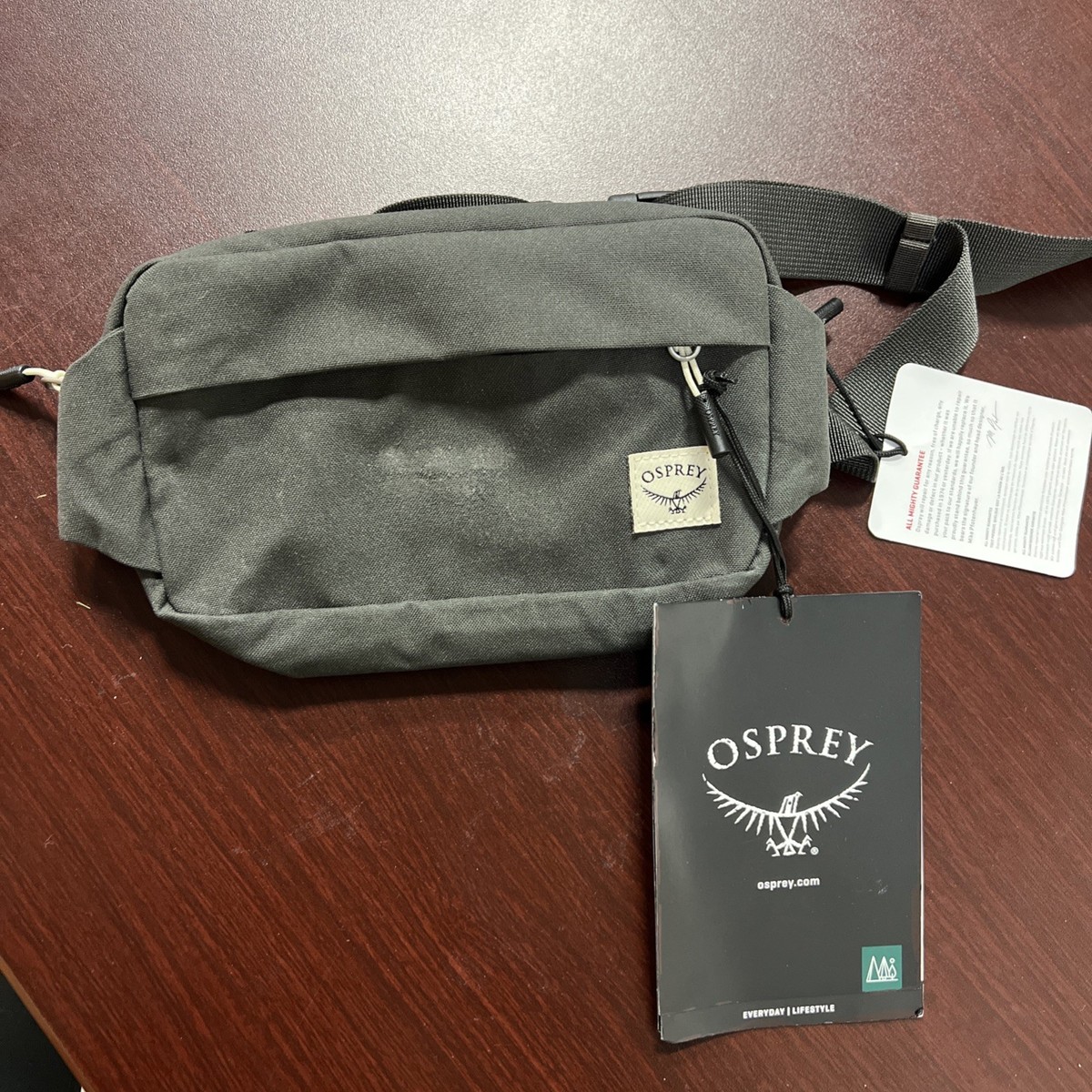 Osprey Arcane Everyday Waist 1L Pack Fanny Pack Stonewash Black Corporate  NWT