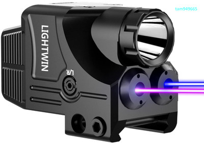RGBP Laser Light Combo w/ 600LM Flashlight, USB Rechargeable, Picatinny