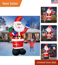 8FT Christmas Inflatables Santa Claus Outdoor Decorations, Christmas Blow Up ...
