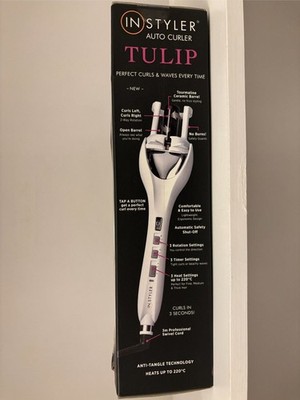 InStyler Tulip Auto Curler Weiß Neu im Karton Automatischer Lockenstab