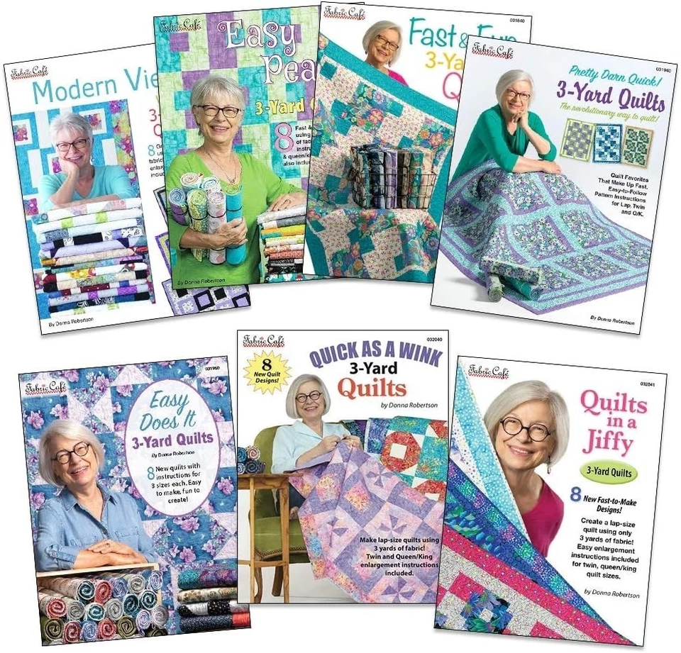 All 7 Books in 3 Yard Quilts Pattern Bundle - Image 2 of 2