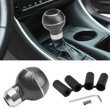 Universal Carbon Fiber Color Gear Shifter 5-speed Round Gearshift Knob For Auto