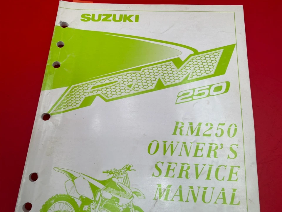 Manual de taller de reparación de servicio del propietario OEM SUZUKI 2000 RM250 99011-37E54-03A Foto 2 de 4