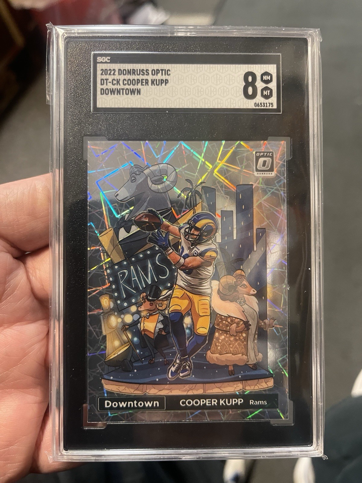 COOPER KUPP 2022 PANINI DONRUSS OPTIC #DT-CK DOWNTOWN PRIZM SSP RAMS