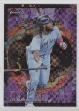 2024 Finest Rare Purple Checkerboard Refractor 70/75 Vladimir Guerrero Jr b7b