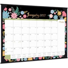 2027 Calendar - 2027 Desk Calendar - 22" x 17" - Floral