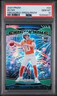 2024 Panini Prizm - Fireworks Bo Nix #23 Green Prizm (RC) PSA 10