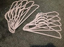 Pink Velvet Coat Hangers x10