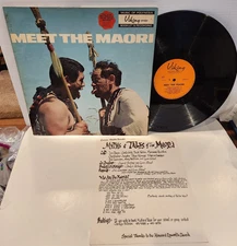 Meet the Maori New Zealand Vinyl Record LP with Booklet & paper insert RARE