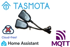 Smart Plug indoor outdoor Wi-Fi Two Outlet Tasmota MQTT Home Assistant 2-pack