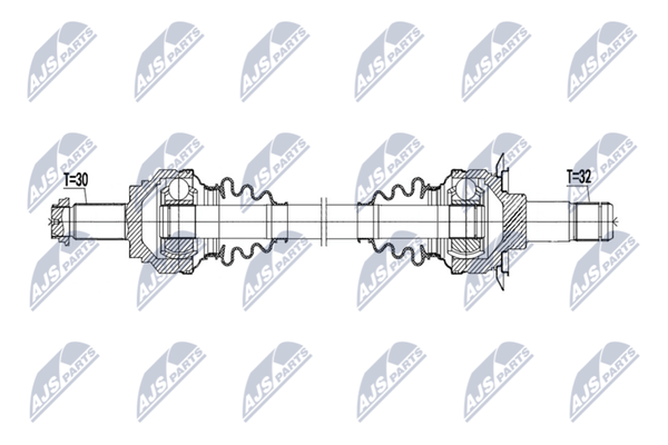 Nty NPW-BM-231 Antriebswelle Hinten Rechts FüR Bmw-image