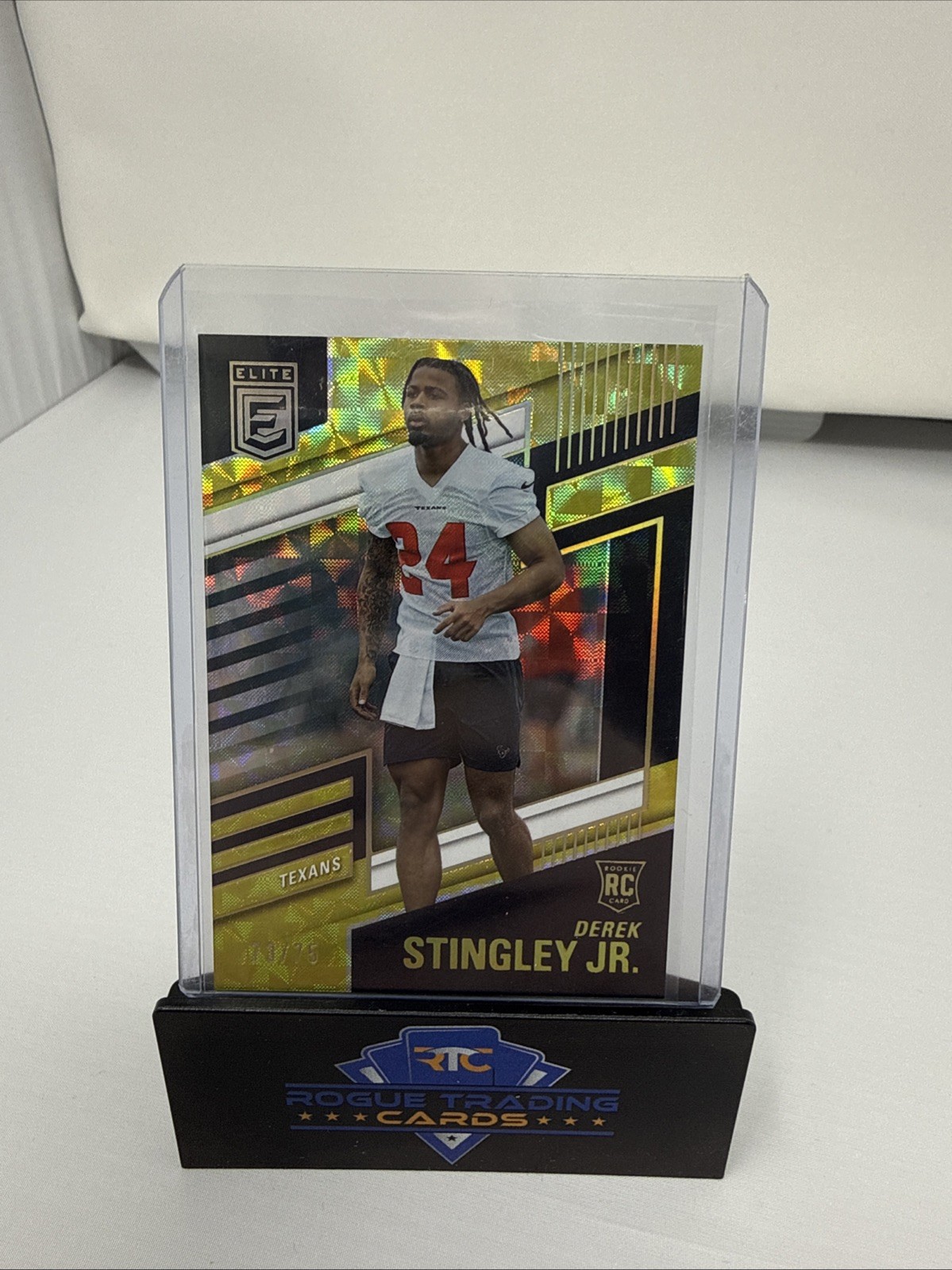 2022 Panini Donruss Elite - Rookies Derek Stingley Jr. #141 Yellow /75 (RC)