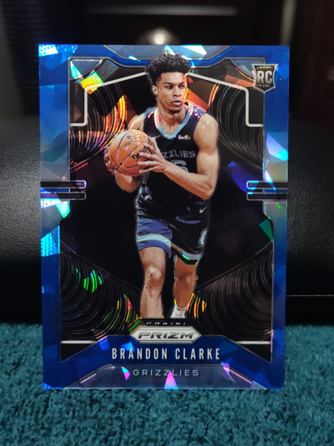 2019-20 Panini Prizm Rookie Blue Ice Prizm /99 Brandon Clarke #266 Rookie RC