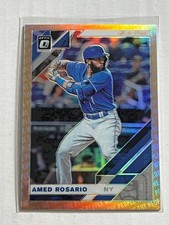 2019 Donruss Optic Amed Rosario SP We The People Refractor /76 #155 New York Met