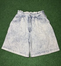 Lee Acid Wash Vintage Womens 12 Jorts High Waisted Grunge 10 Denim Shorts