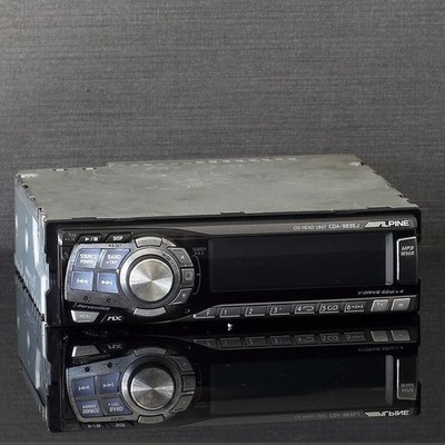 ALPINE CDA-9835J CDプレーヤー FM )) JUNK Alpine CDA-9835J 1DIN Car Audio Head Unit CD MP3 WMA AUX