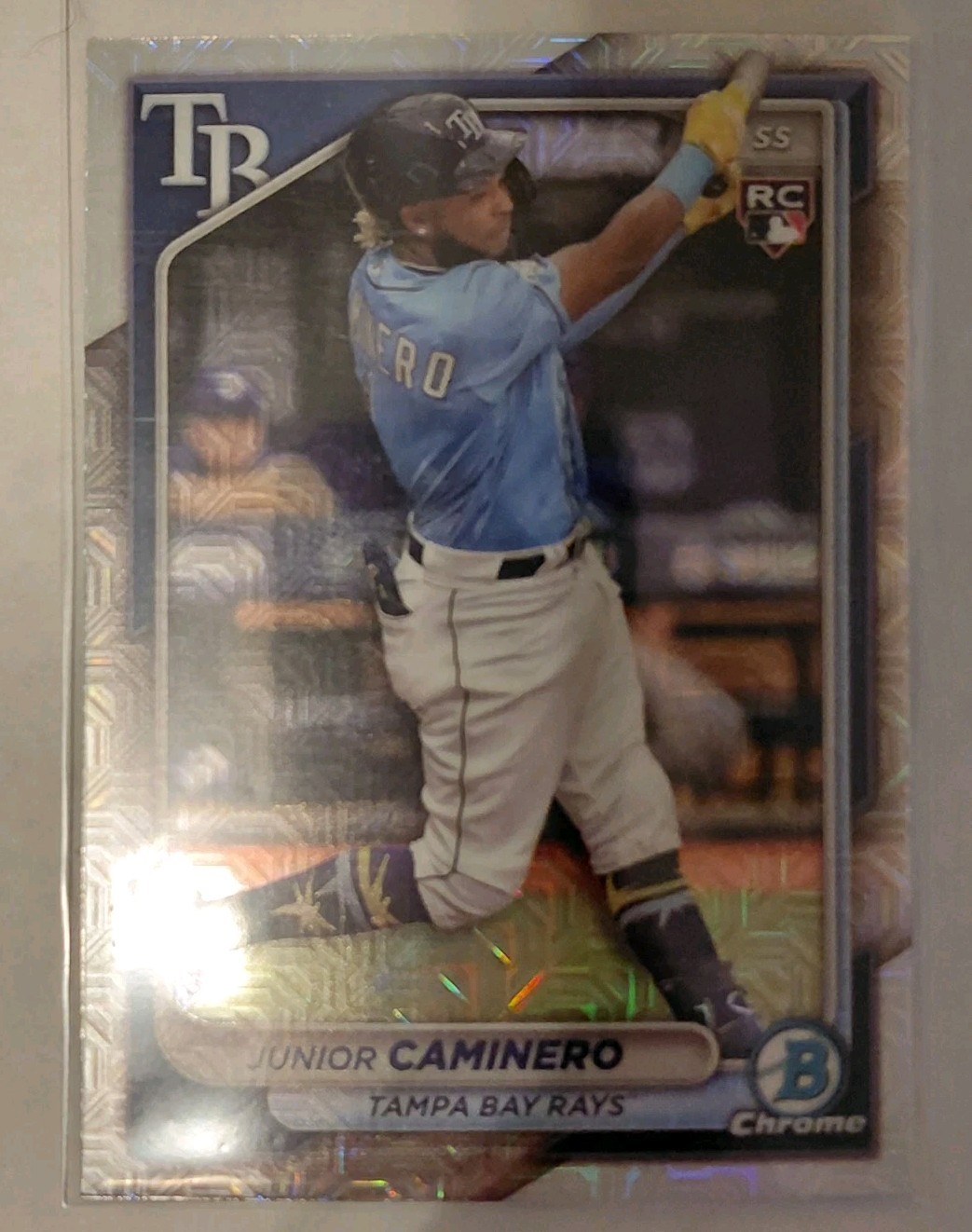 Junior Caminero 2024 Bowman Chrome Mega Box #56 Rays