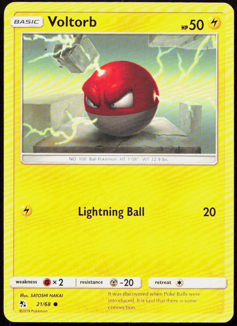 Voltorb Common Hidden Fates 21/68 NM