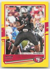 2020 Donruss #265 Javon Kinlaw Press Proof Yellow