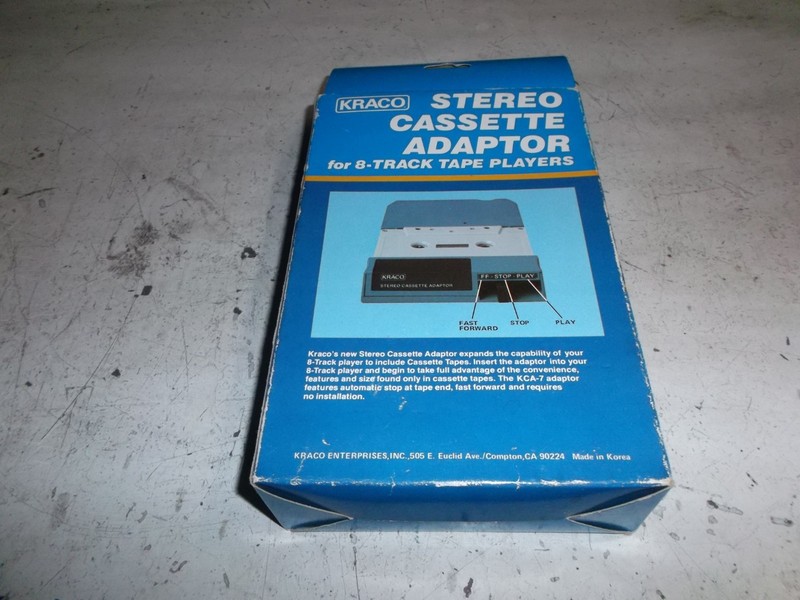 Stereo Cassette Adaptor for 8-track tape players by Kraco