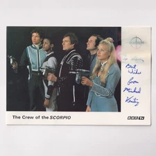 Blake's 7 Blakes 7 Michael Keating Signed The Crew of the SCORPIO BBC Cast Card