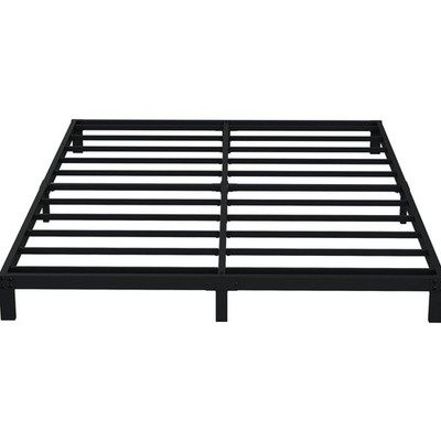 6 Inch King Bed Frame No Box Spring Needed, Heavy Duty Metal Platform with St...