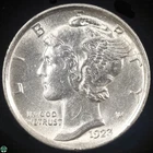 1923-P Mercury  Dime - Uncirculated Details