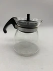 Vintage 4" Mini PYREX 802 Corning Single Serving Coffee Tea Pot Carafe & Lid