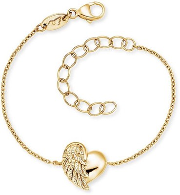 HERZENGEL - Mädchen Armband Herzflügel Goldf. - HEB-HEARTWING-G - Armschmuck