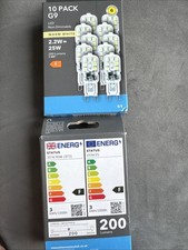 10 pack x2 G9 LED white warm non dimmable 2.2 25w 200 Lumens RRP £60 free post